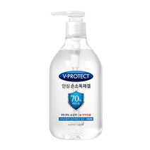 해피바스 브이프로텍트 안심 손 소독제겔, 400ml, 1개