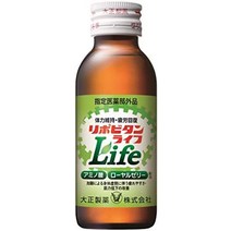일본 영양제 통판 품 지정 의약 부외품 리포비탄 라이프 〔타우린 필수 아미노산 bcaa 비타민b 피로 회복〕 100ml×10개, 오십
