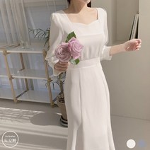 도오빠 여성 원피스 정장 하객룩 예식 2부원피스 쉬폰 머메이드 쉬폰 신부원피스 돌잔치드레스 셀프웨딩