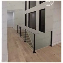 계단난간 스테인리스 계단 스탠드 난간 펜스 실외 베란다 유리 가드 304 사각 파이프, 구운 색 플러스 25위안/개