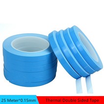 열 테이프 25M * 0.15mm 절연 방열 테이프 칩 PCB 용 양면 열 전도성 테이프 LED 스트립 방열판, 30mm
