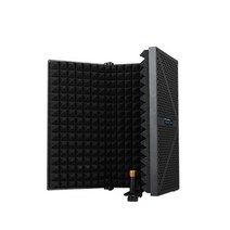 마이크 리플렉션 방음 흡음 울림방지마이크 격리 실드 마이크 사운드 흡수 폼 녹음 52, 3패널