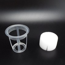 수경 재배 화분 야채 보육 바구니 그물 메쉬 냄비 스폰지 흙이 없는 복제 칼라 정원 심기 컵 20 개, 08 NO32 Cup and Sponge