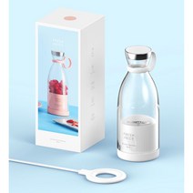 Vkkn 무선 믹서기 휴대용 소형 미니 블렌더 자기흡입식 무선충전, 화이트