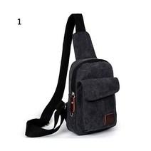 크로스백 해외배송 남성용 캔버스 사첼 캐주얼 크로스 바디 핸드백 메신저 숄더백 야외 쇼핑용 가방, Black