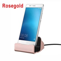 고속 충전기 무선 USB 데스크탑 충전기 도킹 스테이션 iPhone 7 8 SE Xiaomi 11 참고 10 9 T A2 A3 Lite Re, 05 Rosegold_03 For Type-C USB