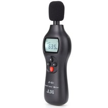 데시벨측정기 층간소음 소음 작업환경 측정기JD-801 디지털 사운드 레벨 미터 소음 테스터 감지기 데시블, 01 Black