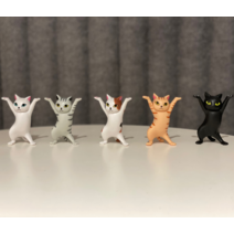 고양이 에어팟 거치대 5종 블루투스 이어폰 거치대 걸이 팬홀더 버즈 프로, 01.삼냥이