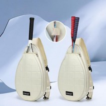 테니스 라켓 가방 YWYAT 여성 패션 2 in 1 스포츠 가방 테니스 라켓 배드민턴 라켓, White