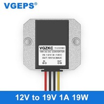 12v 인버트 24v 인버터 차량용 12V ~ 19V DC 부스트 모듈 컨버터 가변 전압 조정 전원 공급 장치, CHINA, 12V to 19V 1A, 12V + 19V