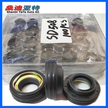 구동계 변속기 자동차부품 대우 v5 v7 sanden sd508 용 100pcs 자동 ac 압축기 샤프트 씰 오일 씰 스탬프 호환, SD508 100개