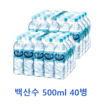 건강한 물 백산수 500ml 40병