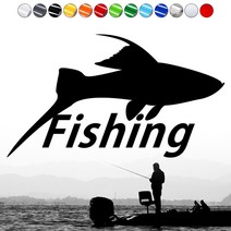 낚시로고스티커 FS016 FISHING 피싱 조구사마크 태클박스 자동차꾸미기, 1개, 흰색반사M