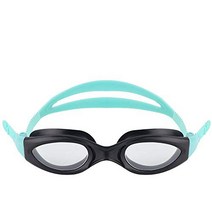 iedge Swim Goggle - Superior Anti-Fog Coated Curved Lenses with UV Protection One-Piece Frame Soft, 1, CLEAR/BLACK/GREEN