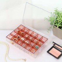 투명 플라스틱 2단 주얼리보관함 피어싱정리 귀찌보관