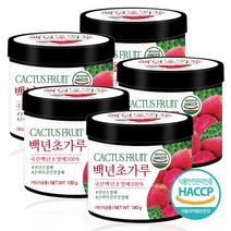 푸른들판 국내산 백년초 선인장 열매 분말 가루 100% 국산 백련초 손바닥선인장 천년초 열매 파우더, 180gx5통