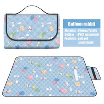 피크닉 캠핑 테이블 초대형 담요 꽃 야외 비치 매트 접이식 두꺼운 텐트 그라운드 트레킹, 15+200X200cm