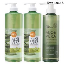 알로에 대용량 수딩젤 1000ml 2개+클렌징폼 500ml, 없음