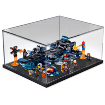 호환 쇼케이스 레고 76153 헬리 캐리어 아크릴 케이스 수납 방진 수납함 진열장 장식장, 블랙 베이스