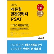 2022 에듀윌 민간경력자 PSAT 11개년 기출문제집:언어논리/자료해석/상황판단