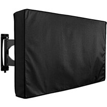 스마트 tv 50 55 60 65 70 75 80 85 90 95 100 인치 대형 벽걸이 중소기업 티비 tv 미색 프리미엄 방수 야외 TV 보호 커버 58 비바람에 견디는, 검은색, 22-24인치 TV용