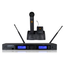 카날스 KANALS BK-9000N / 900메가 무선마이크 2채널 충전용세트 / 충전기 및 충전배터리포함, 핸드마이크+밸트마이크