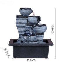 인공 분수대 인테리어소품 가정 선물 폭포 실내 분수, 24x18x26cm