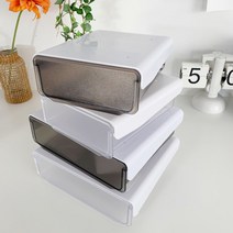 테이블서랍 책상정리 부착식 미니 정리함, 테이블서랍 화이트 L
