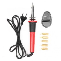 투명아크릴 미술용품점 디자인마카 미술물통 7 pcs 110-220V 전기 조각 펜 나무 굽기 납땜 인두 키트 철 Pyrograph 도구 세트, [02] EU Plug