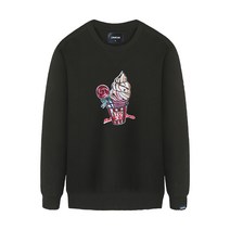 클로니아 아이스크림 스팽글 자수 기모 맨투맨 티셔츠 TM-803
