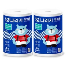 모나리자 1겹 점보롤 500m, 4개입, 2개