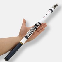 Telescopic Rock-낚시대 스피닝 플라이 카본 파이버 페스카 3M 2.7M 2.4M 2.1M 1.8M 1.5M 여행용 미니 릴 시트, 2.4M-White, CHINA