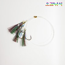 우럭 어피바늘(8개입) 틴셀 민어 농어 우럭 낚시, 우럭 어피바늘26호(8개입)