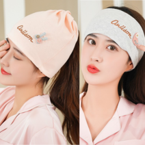 패션두건 순면 코튼 산후 조리 모자 봄 여름 얇은 산모 바람막이 임부 머리띠 큐트 스타일리쉬 패밀리 가을 4605470161