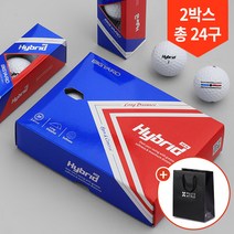 빅야드 2박스 총24구/넥센 빅야드 NEW 하이브리드 2피스 골프공/쇼핑백 제공, NEW 하이브리드 화이트 2더즌_소형쇼핑백