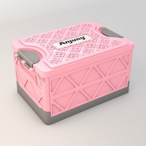 ZIHU 트렁크 30L 대용량 스토리지 보관함 PP 접이식 않습니다 공간을, 03 pink