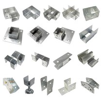 사각파이프조인트 50X50 각파이프조립식연결부속, 사각조인트 고정각도 브라켓, 1개