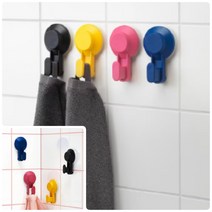 위월천 이케아 흡착식후크 4개 모자걸이후크 후크옷걸이 벽면고리