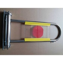 마트 계산대 스윙게이트 단방향 차단기 수동 차단기문, 18cmx55-80cm(스프링 내장) 옐로우