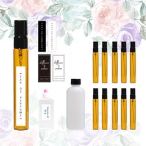 향수 KIT 원형향수글라스 10ml 향수만들기 10개세트, 07. 골드알루미늄브라운10ml (10개), 12. 블랑쉬 10ml, 10개