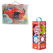 폭신폭신 딸랑딸랑 촉각볼 + 안녕 내 친구 코야 헝겊책 [전2종+그림책3권증정], 애플비북스