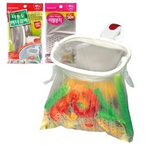 마이KIDMALL_하니 걸이 싱크대 음식물 봉지 거치대 쓰레기 다용도_MMY키드MAl몰, 선택-옵션-☆본품1개 봉지5매