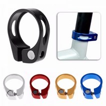 알루미늄 합금 자전거 안장봉 클램프 31.8mm/34.9mm 시트 튜브 MTB 클립 안장 1 쌍, 34.9mm Red