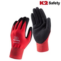K2 IMA15910 LGM 장갑 표면다공/라텍스 처리 레드, M사이즈