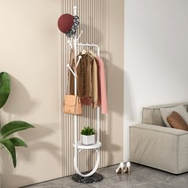 옷걸이 행거 스텐딩 럭셔리 행거 골드 드라이 플로어 스탠딩 퍼체로 드 파이 도서관 가구 W, style3