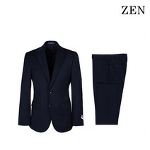 젠 네이비 4웨이 스트래치 슬림핏 정장(ZSFA01-116NY)