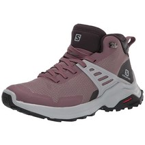 Salomon 살로몬 여성용 X Raise 미드 고어텍스 하이킹 부츠 부싯돌 팬텀 쿼리 10.5 _205944