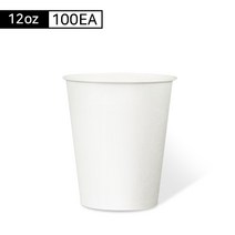 12온스 무지컵 100개/테이크아웃 컵/톨사이즈 커피컵/, 단품
