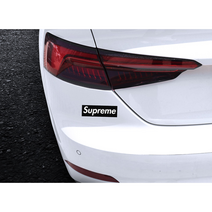 슈프림 PVC 방수 스티커 캠핑 자전거 차량용, 슈프림 블랙