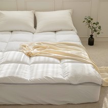 프리미엄 고밀도 양면 볼륨 밴딩토퍼 (SS/Q/K), 화이트